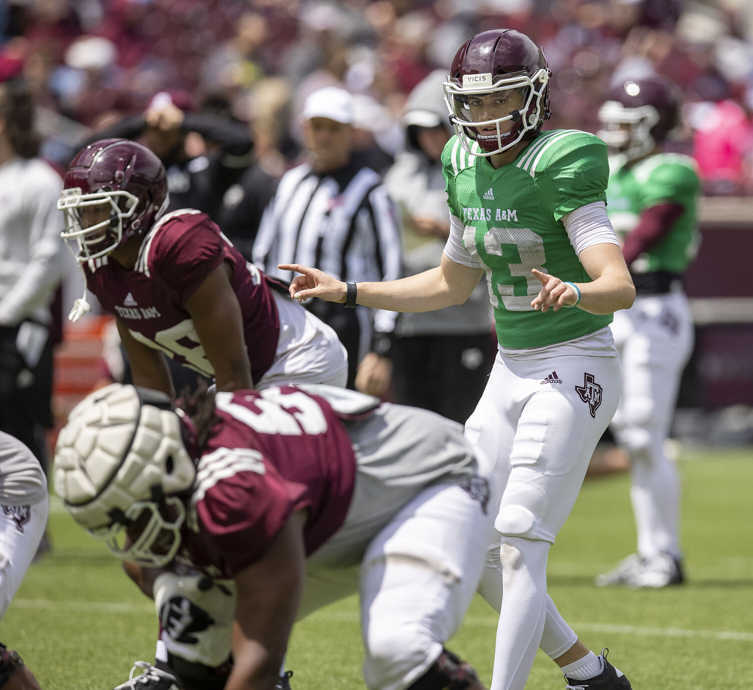 Spring football practice